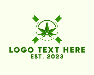 Marijuana Leaf Weed logo