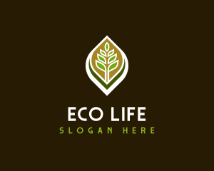 Leaves Plant Environment logo design