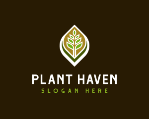 Leaves Plant Environment logo design