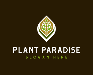 Leaves Plant Environment logo design