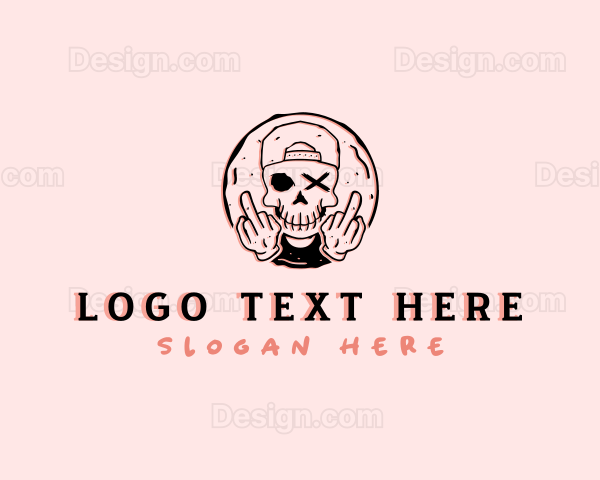 Skull Profanity Fuck Logo