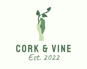 Hand Vine Agriculture  logo design