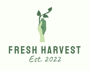 Hand Vine Agriculture  logo design