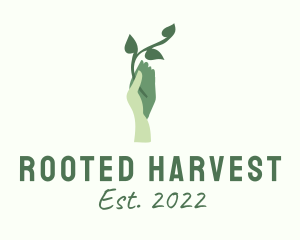 Hand Vine Agriculture  logo design