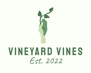 Hand Vine Agriculture  logo design