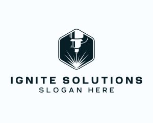 Industrial Laser Machine logo design