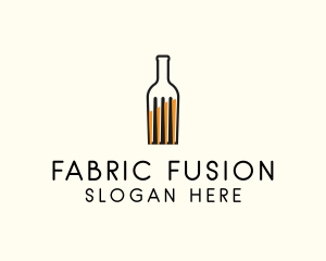 Food Fork Drink Bottle logo design