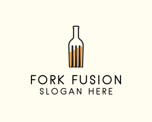 Food Fork Drink Bottle logo