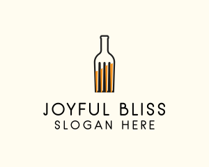 Food Fork Drink Bottle logo design