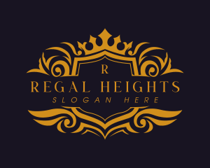 Regal Crown Crest logo design