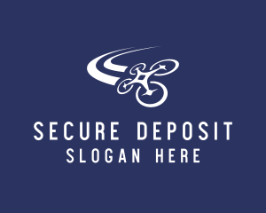 Drone Flying Security logo design