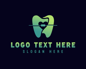 Tooth Braces Dentistry Logo