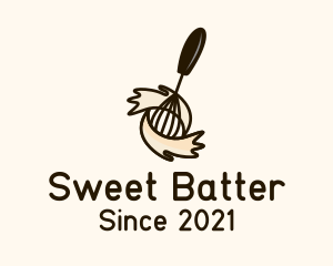 Batter Mixing Whisk logo design