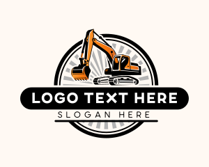 Excavator Digger Construction logo