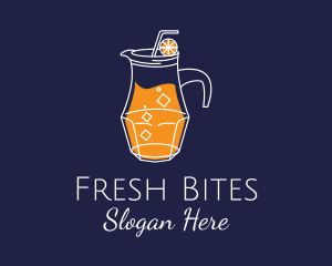 Orange Juice Pitcher logo design