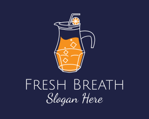 Orange Juice Pitcher logo design