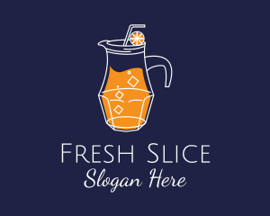 Orange Juice Pitcher logo design