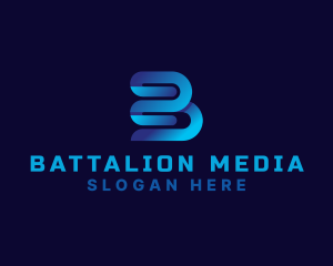 Media Studio Letter B logo design