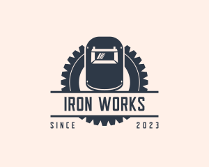 Welder Gear Industrial Fabrication logo design