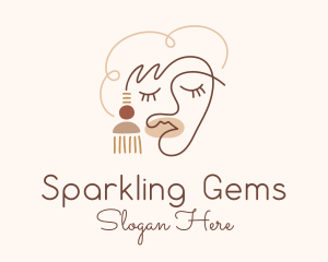 Beauty Woman Earring logo design