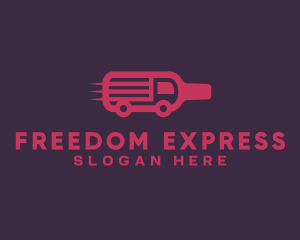 Express Wine Bottle logo design