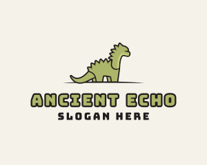 Cartoon Dinosaur Reptile logo design