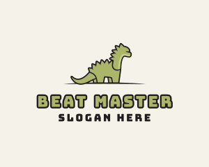 Cartoon Dinosaur Reptile logo