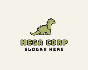 Cartoon Dinosaur Reptile logo design