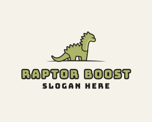 Cartoon Dinosaur Reptile logo