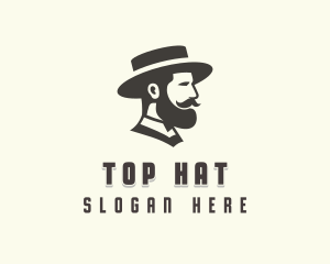 Gentleman Barbershop Stylist logo design