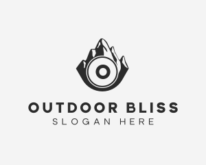 Mountain Valley Nature Camping logo design