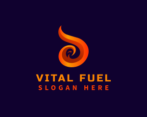 Fire Fuel Flame logo design