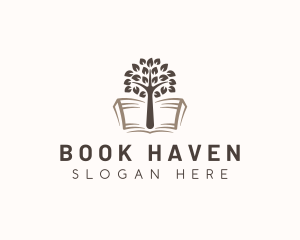 Learning Tree Book logo design