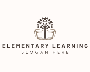 Learning Tree Book logo design