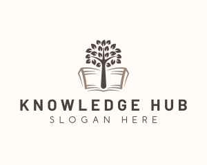 Learning Tree Book logo design