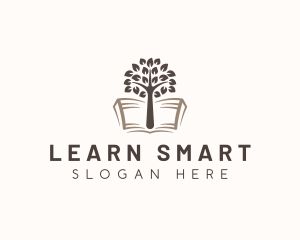 Learning Tree Book logo design