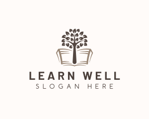 Learning Tree Book logo design