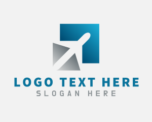 Airplane Shipment Delivery logo