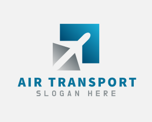 Airplane Shipment Delivery logo design