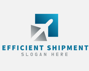 Airplane Shipment Delivery logo