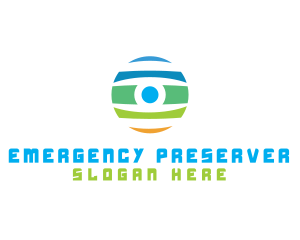 Surveillance Camera Eye logo design