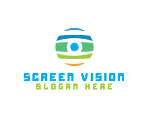 Surveillance Camera Eye logo design