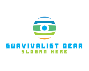 Surveillance Camera Eye logo design