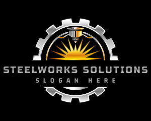 Laser Steelwork Fabrication logo design