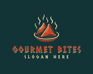 Samosa Indian Gourmet logo design