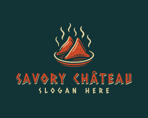 Samosa Indian Gourmet logo design