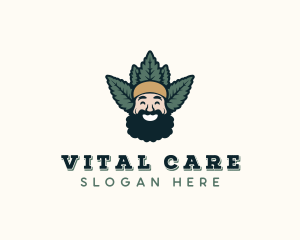 Beard Man Marijuana  logo
