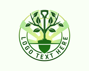 Tree Shovel Plant Logo