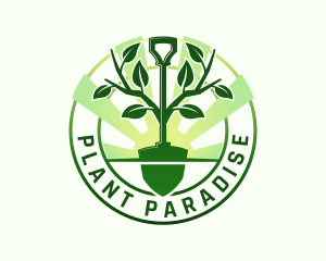 Tree Shovel Plant logo design