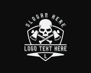 Axe Skull Mercenary logo